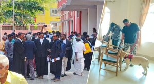 நாகர்கோவில் தலைமை நீதிமன்றத்திற்கு வெடிகுண்டு மிரட்டல் : போலீசார் தீவிர சோதனை!